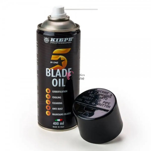 Spray 5 in 1 pentru curatat si lubrifiat masinile de tuns Kiepe Clippercare 400 ml